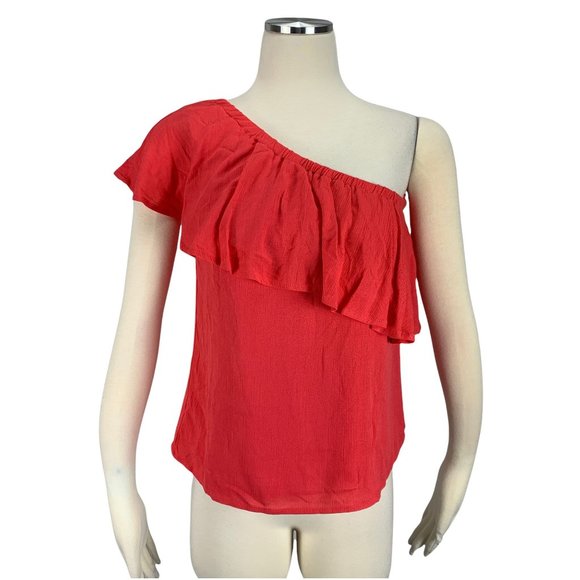 Wayf Coway One Shoulder Top XS NWT Where Are You From - Picture 2 of 7